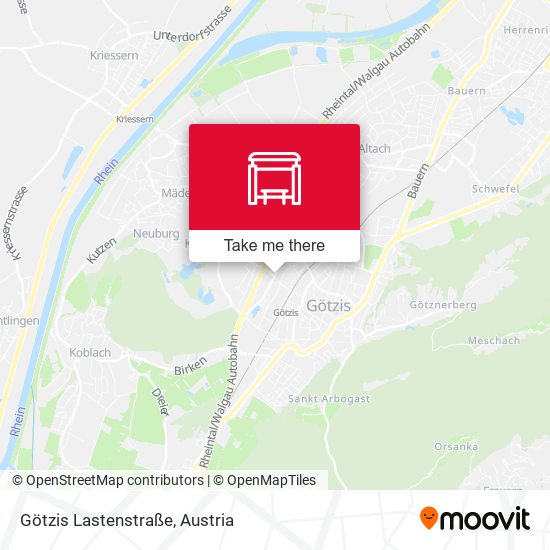 Götzis Lastenstraße map