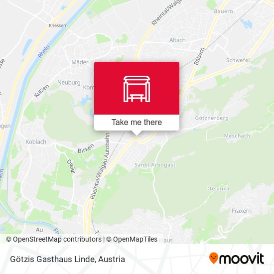 Götzis Gasthaus Linde map