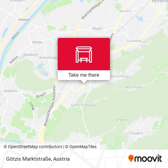 Götzis Marktstraße map