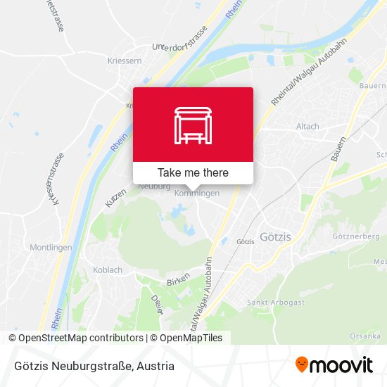 Götzis Neuburgstraße map