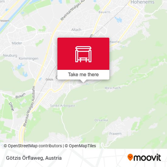 Götzis Örflaweg map