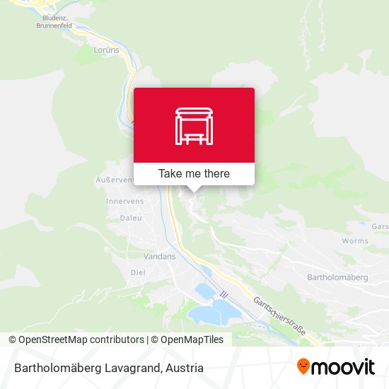 Bartholomäberg Lavagrand map