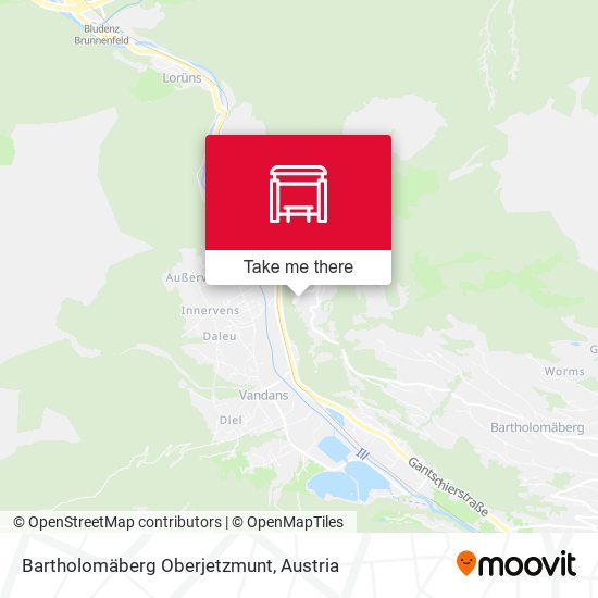 Bartholomäberg Oberjetzmunt map