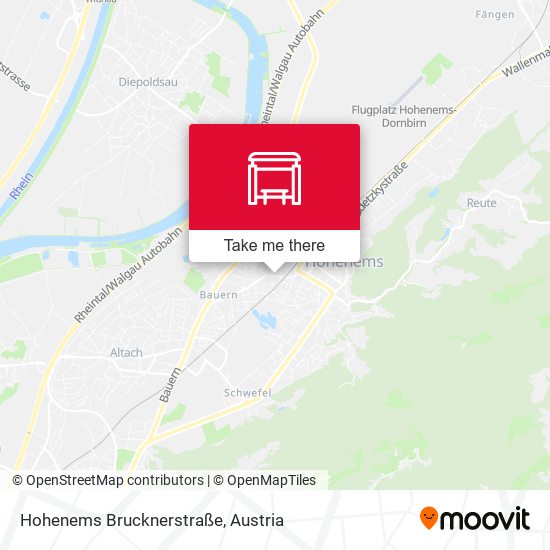 Hohenems Brucknerstraße map