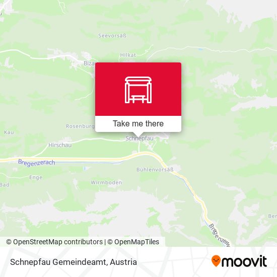 Schnepfau Gemeindeamt map
