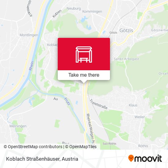 Koblach Straßenhäuser map