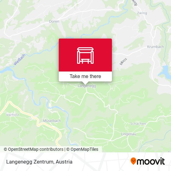 Langenegg Zentrum map