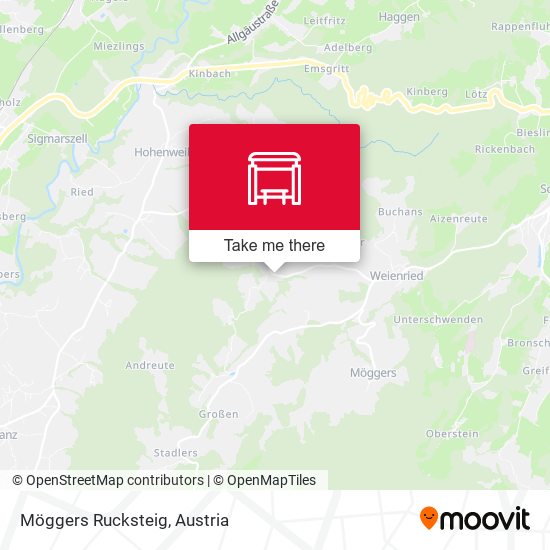 Möggers Rucksteig map