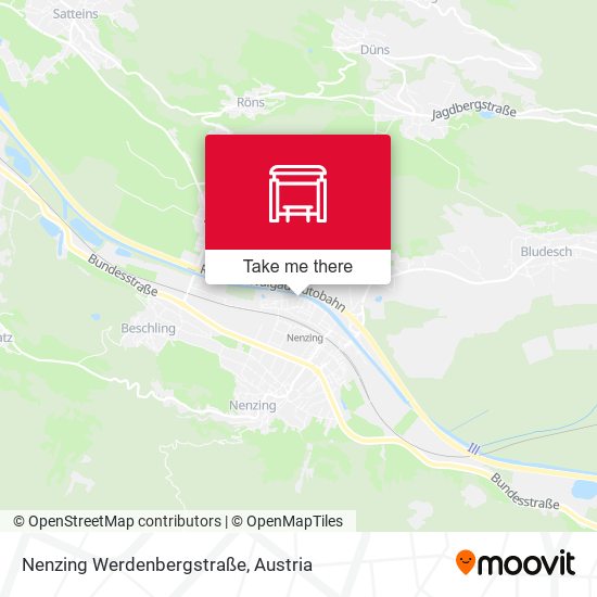 Nenzing Werdenbergstraße map