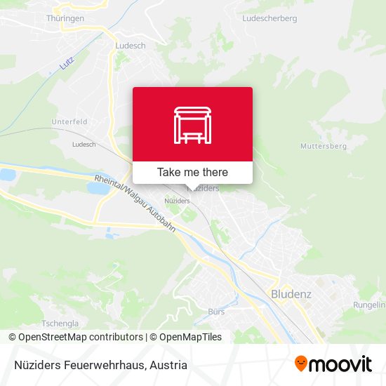 Nüziders Feuerwehrhaus map