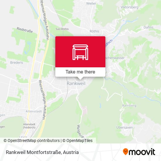 Rankweil Montfortstraße map