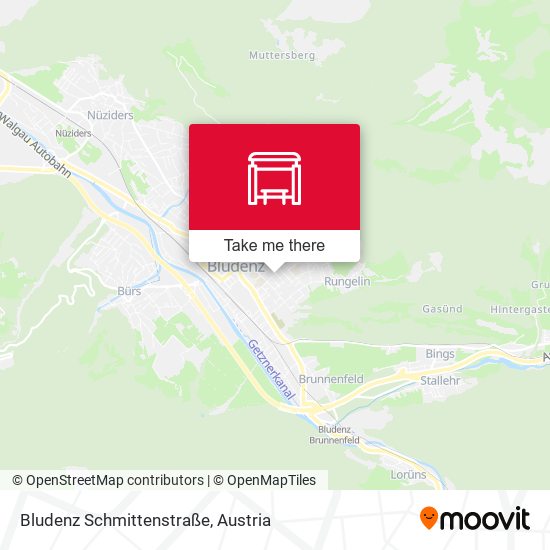 Bludenz Schmittenstraße map