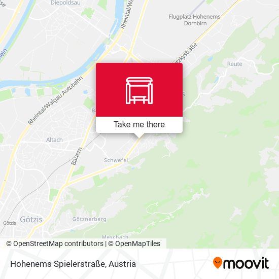 Hohenems Spielerstraße map