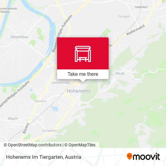 Hohenems Im Tiergarten map