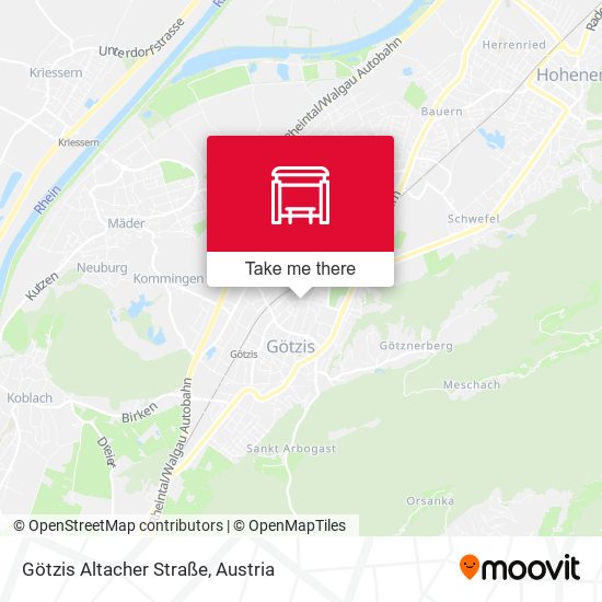 Götzis Altacher Straße map