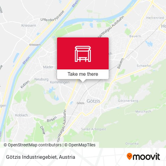 Götzis Industriegebiet map