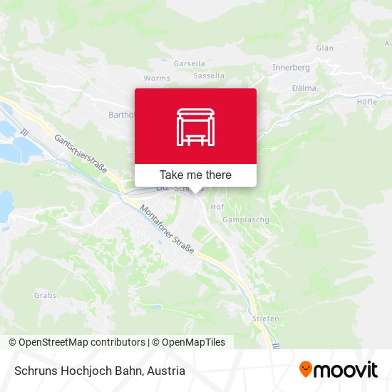 Schruns Hochjoch Bahn map