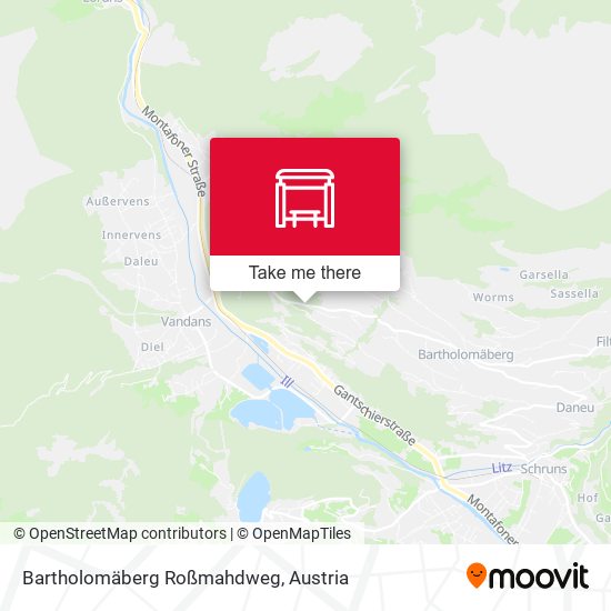 Bartholomäberg Roßmahdweg map