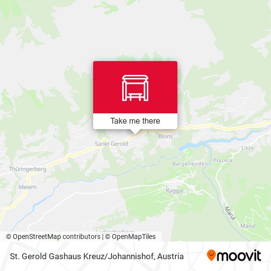 St. Gerold Gashaus Kreuz / Johannishof map