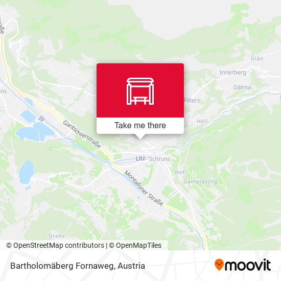 Bartholomäberg Fornaweg map