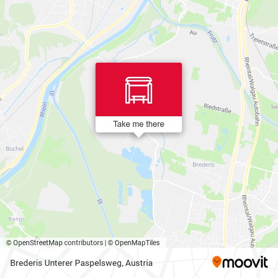 Brederis Unterer Paspelsweg map