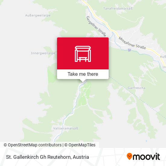 St. Gallenkirch Gh Reutehorn map