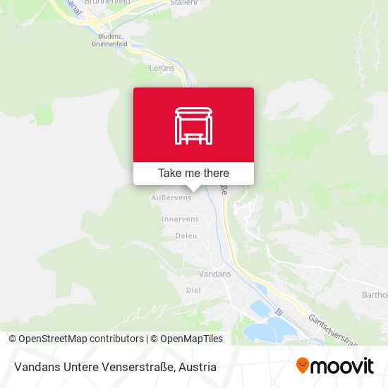 Vandans Untere Venserstraße map