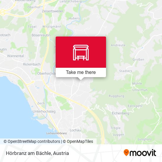 Hörbranz am Bächle map
