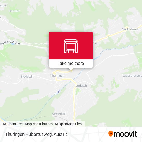 Thüringen Hubertusweg map