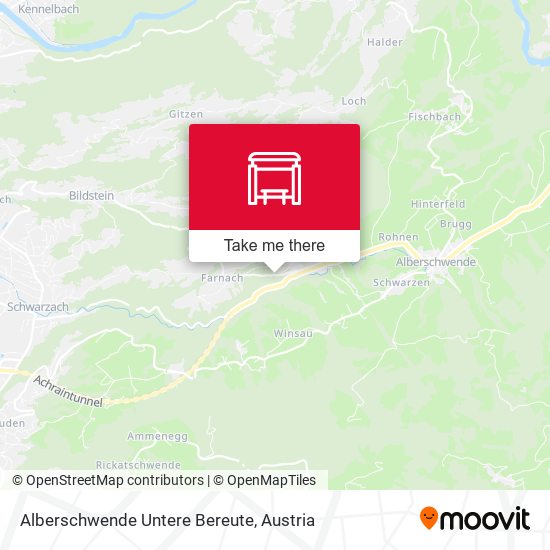 Alberschwende Untere Bereute map