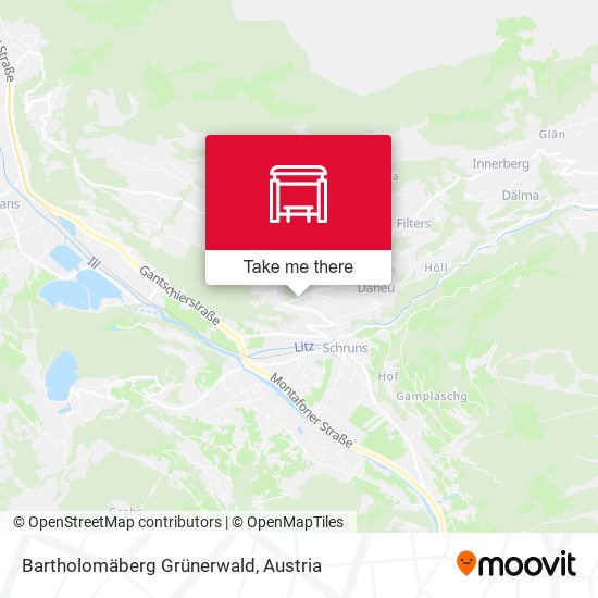 Bartholomäberg Grünerwald map