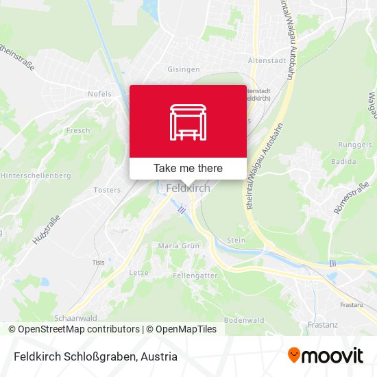 Feldkirch Schloßgraben map