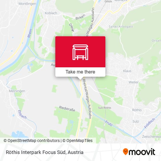 Röthis Interpark Focus Süd map