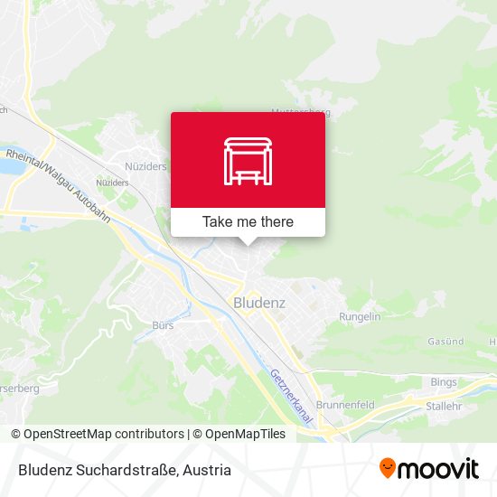 Bludenz Suchardstraße map