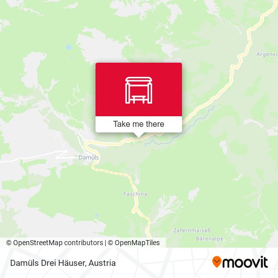 Damüls Drei Häuser map