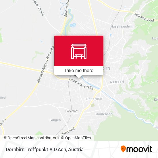 Dornbirn Treffpunkt A.D.Ach map
