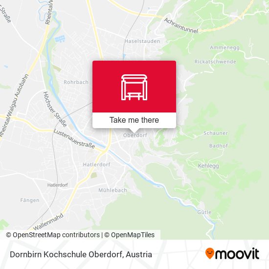 Dornbirn Kochschule Oberdorf map