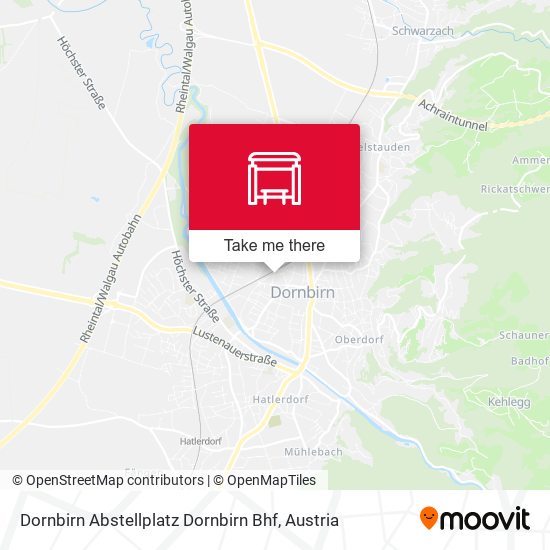 Dornbirn Abstellplatz Dornbirn Bhf map