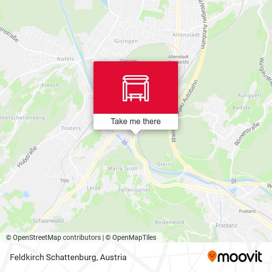 Feldkirch Schattenburg map