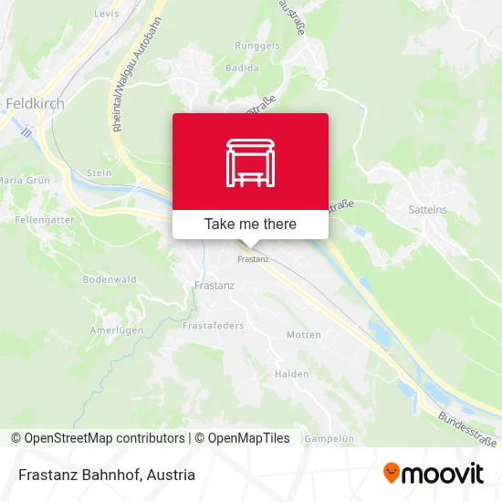 Frastanz Bahnhof map