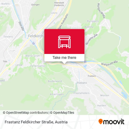 Frastanz Feldkircher Straße map