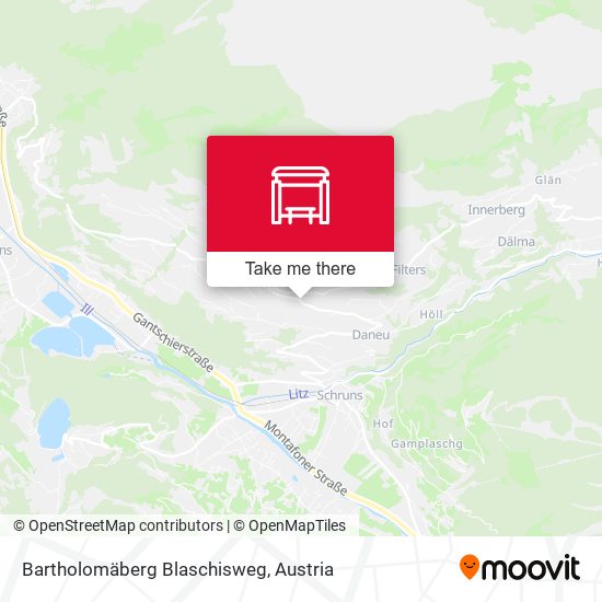 Bartholomäberg Blaschisweg map