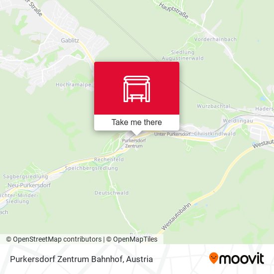 Purkersdorf Zentrum Bahnhof map