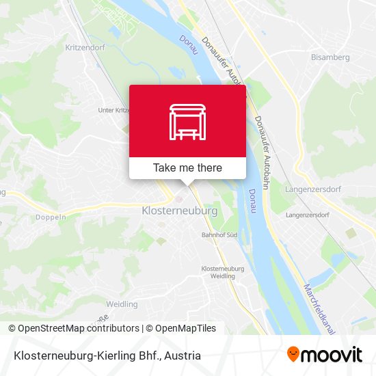 Klosterneuburg-Kierling Bhf. map