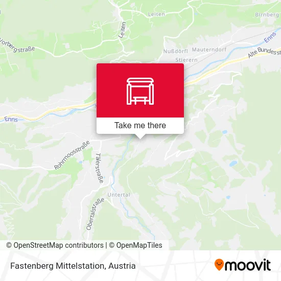 Fastenberg Mittelstation map