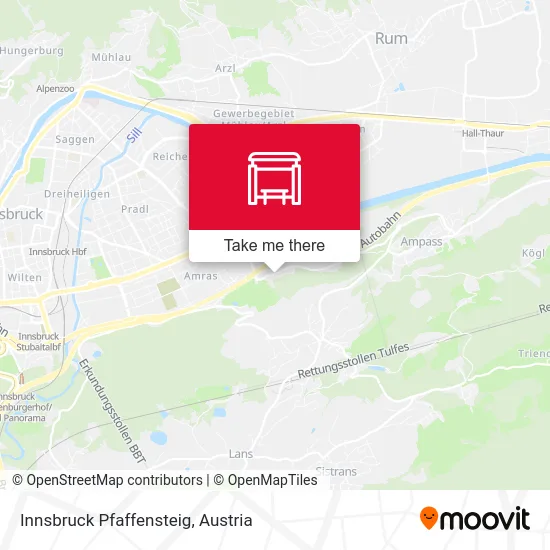 Innsbruck Pfaffensteig map