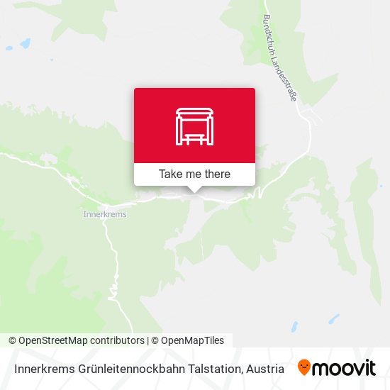 Innerkrems Grünleitennockbahn Talstation map