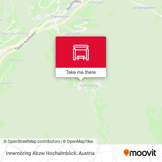 Innernöring Abzw Hochalmblick map