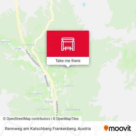 Rennweg am Katschberg Frankenberg map