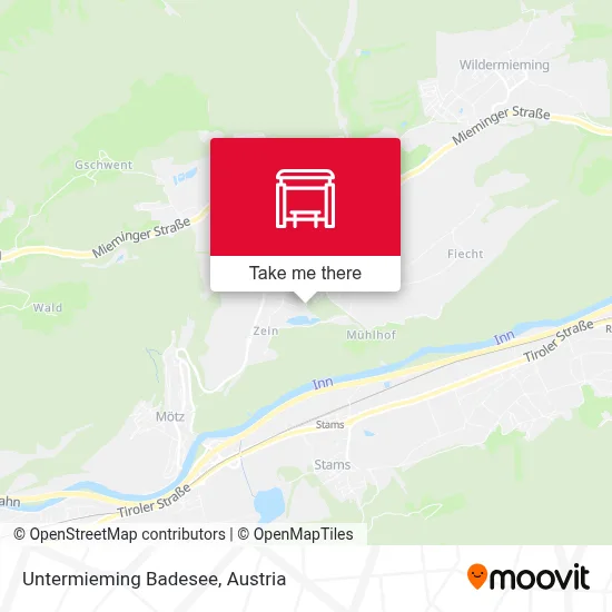 Untermieming Badesee map